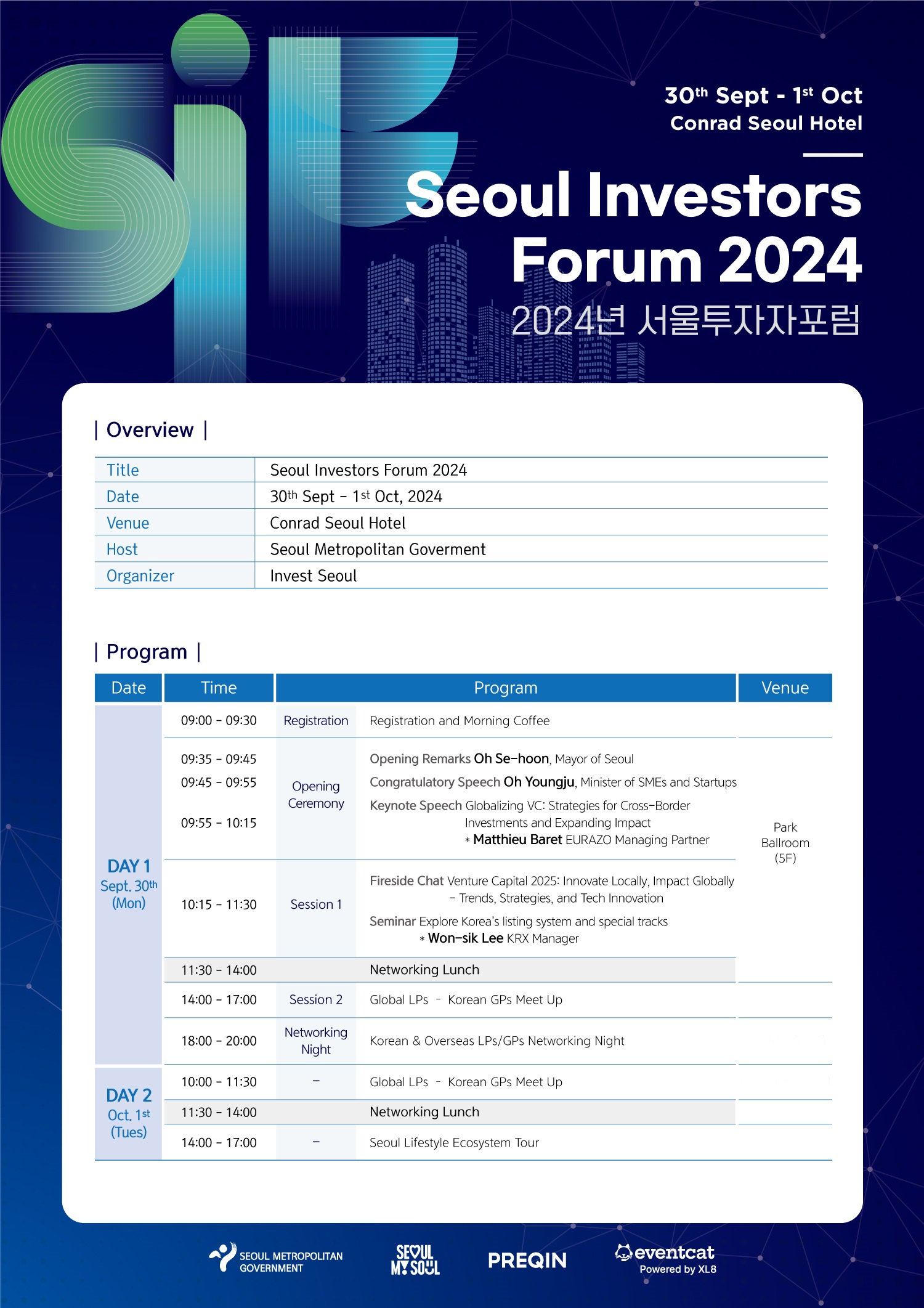 2024 Seoul Investors Forum and Recruitment of Participating Companies  Thumbnail